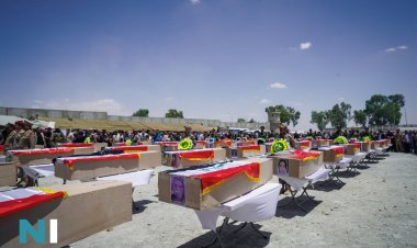 Merasîma veşartina cenazeyên 39 qurbaniyên jenosîda Şengalê