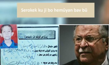 Bîranînek kurt ji zarokekî Enfal ji bo dîrokê