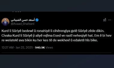 Wezîrê Derve yê Sûriyê bi Kurmancî pesna kurdan de