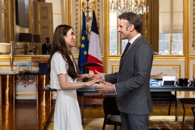 Nadiya Murad çû koşka Elysê û soza parastina jinan hat dayîn