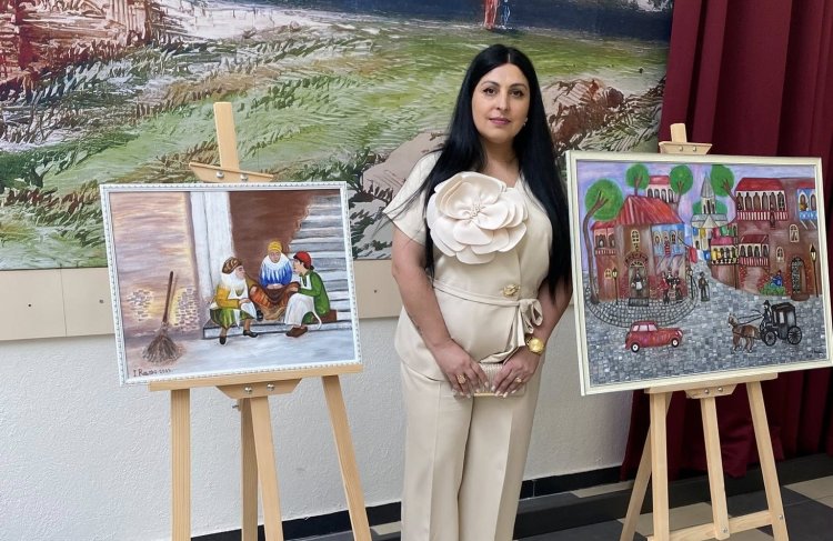 Li Gurcistanê pêşangeha şêwekarî ya hunermend  Înna Raşî 