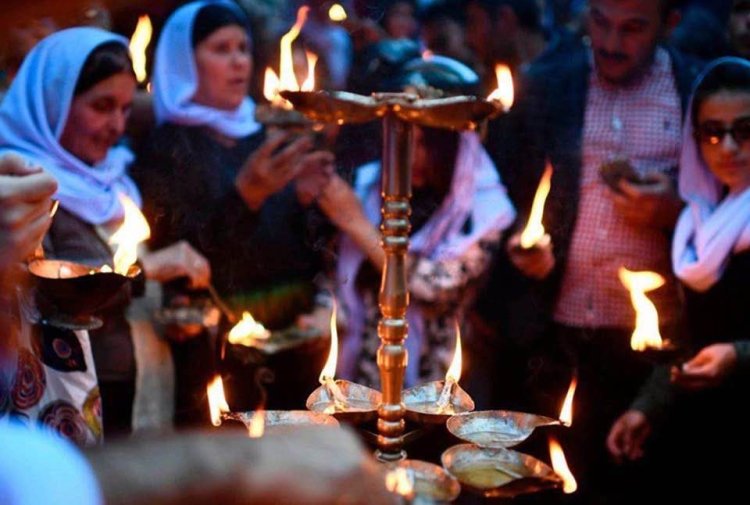 Cejna Serê Sala Êzdiyan `Çarşema Sor` Pîroz Be